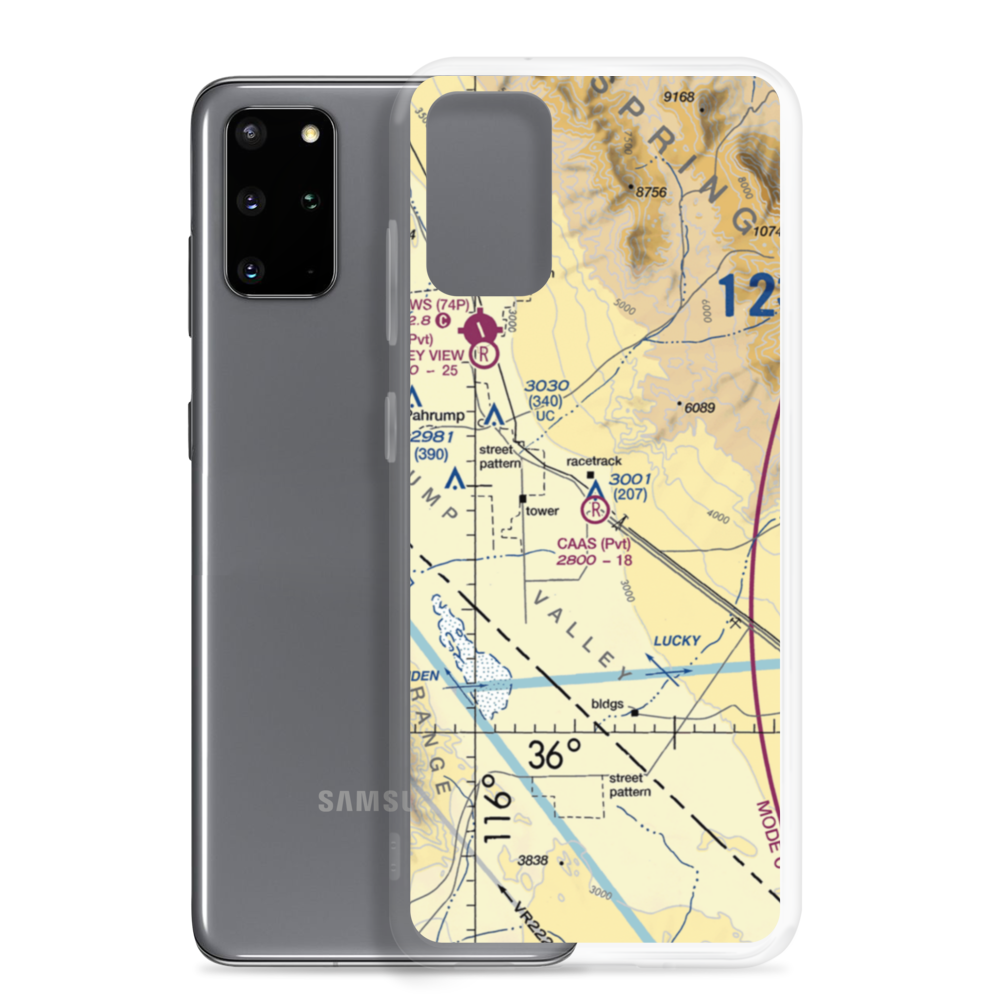 Caas Airport (NV98) VFR Sectional Samsung Case Samsung Galaxy S20 Plus model shown