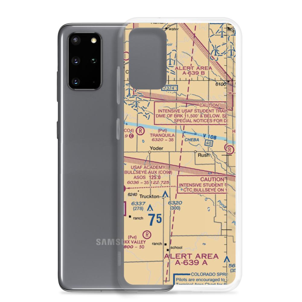 Cable's Corner Airport (US-0022) VFR Sectional Samsung Case Samsung Galaxy S20 Plus model shown