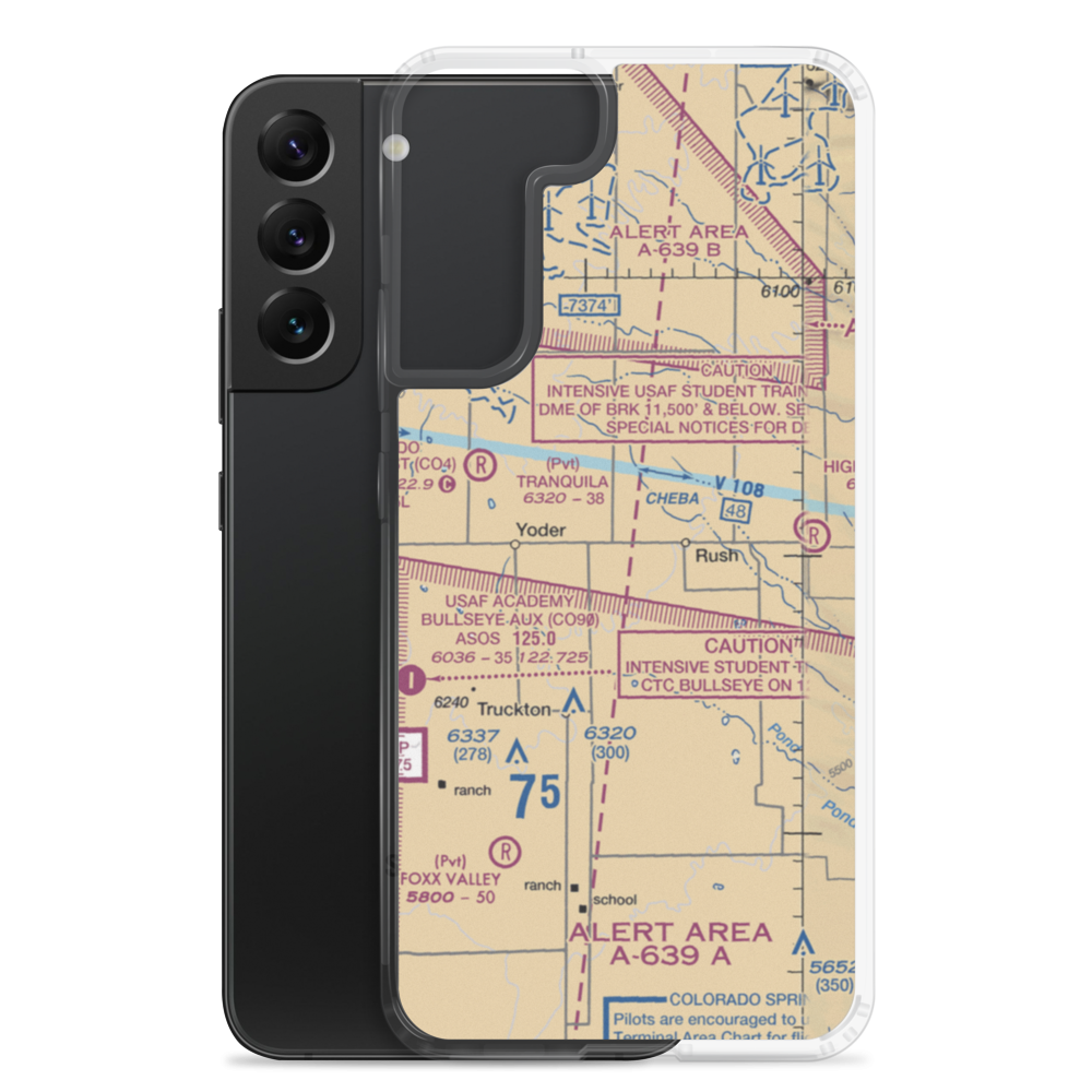 Cable's Corner Airport (US-0022) VFR Sectional Samsung Case Samsung Galaxy S22 Plus model shown