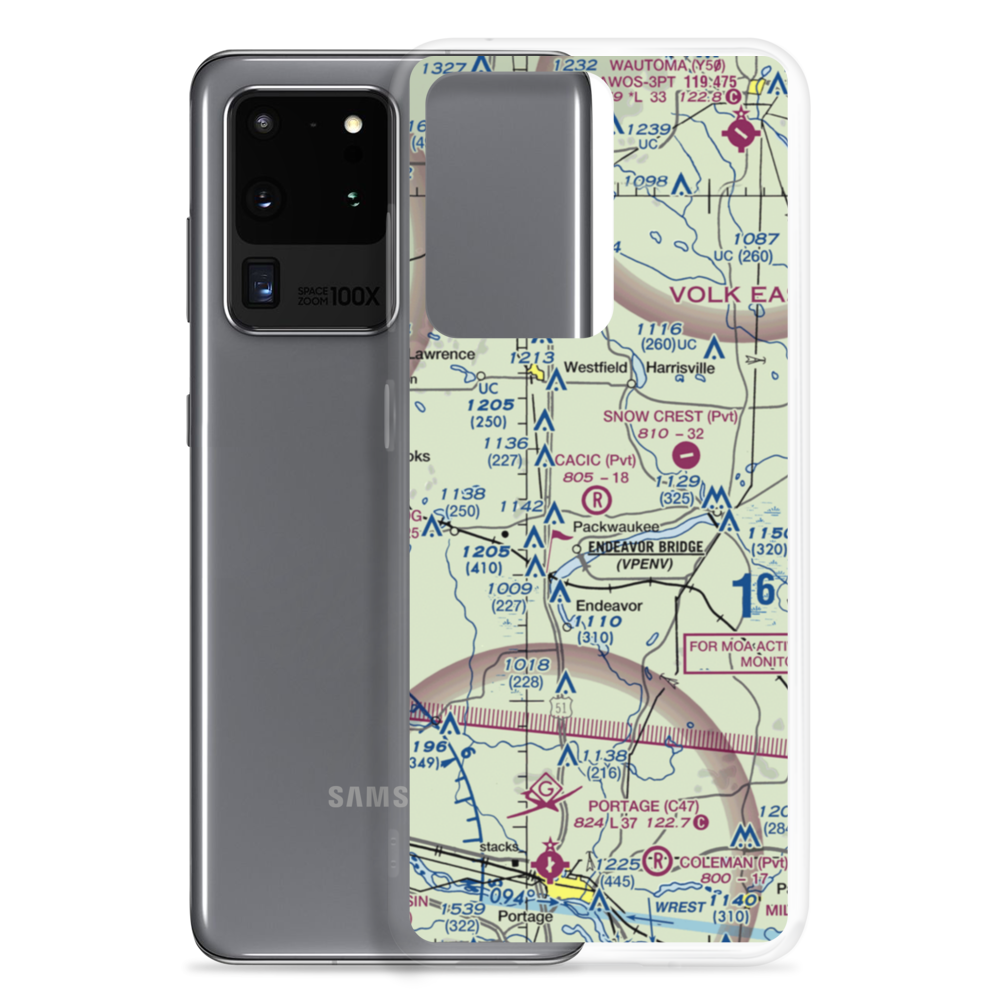 Cacic Airport (WI19) VFR Sectional Samsung Case Samsung Galaxy S20 Ultra model shown