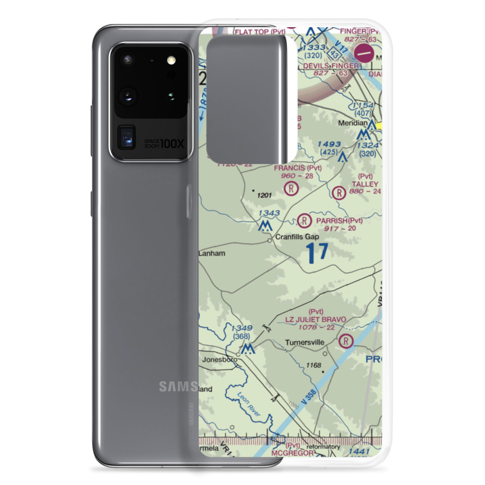 Cade Field (TX97) VFR Sectional Samsung Case Samsung Galaxy S20 Ultra model shown