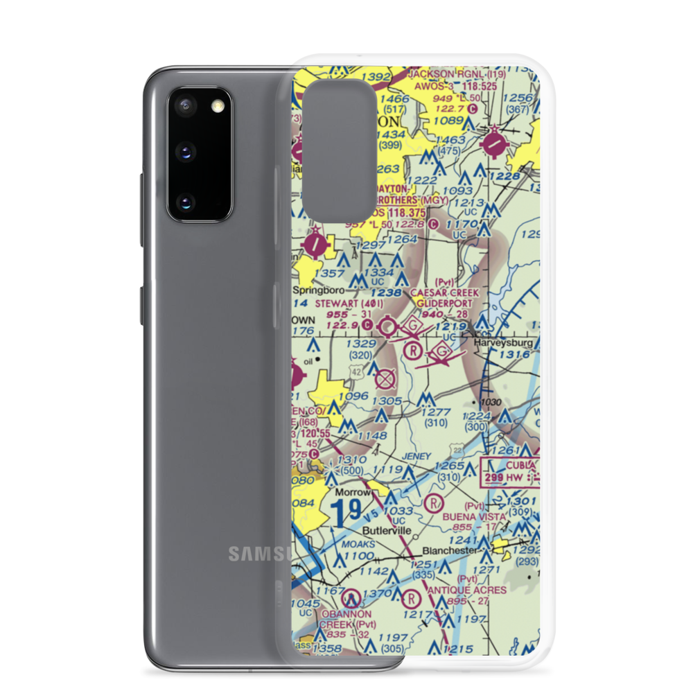 Caesar Creek Soaring Club Gliderport (2OH9) VFR Sectional Samsung Case Samsung Galaxy S20 model shown