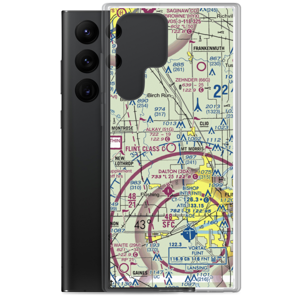 Cagney Airport (51G) VFR Sectional Samsung Case Samsung Galaxy S22 Ultra model shown