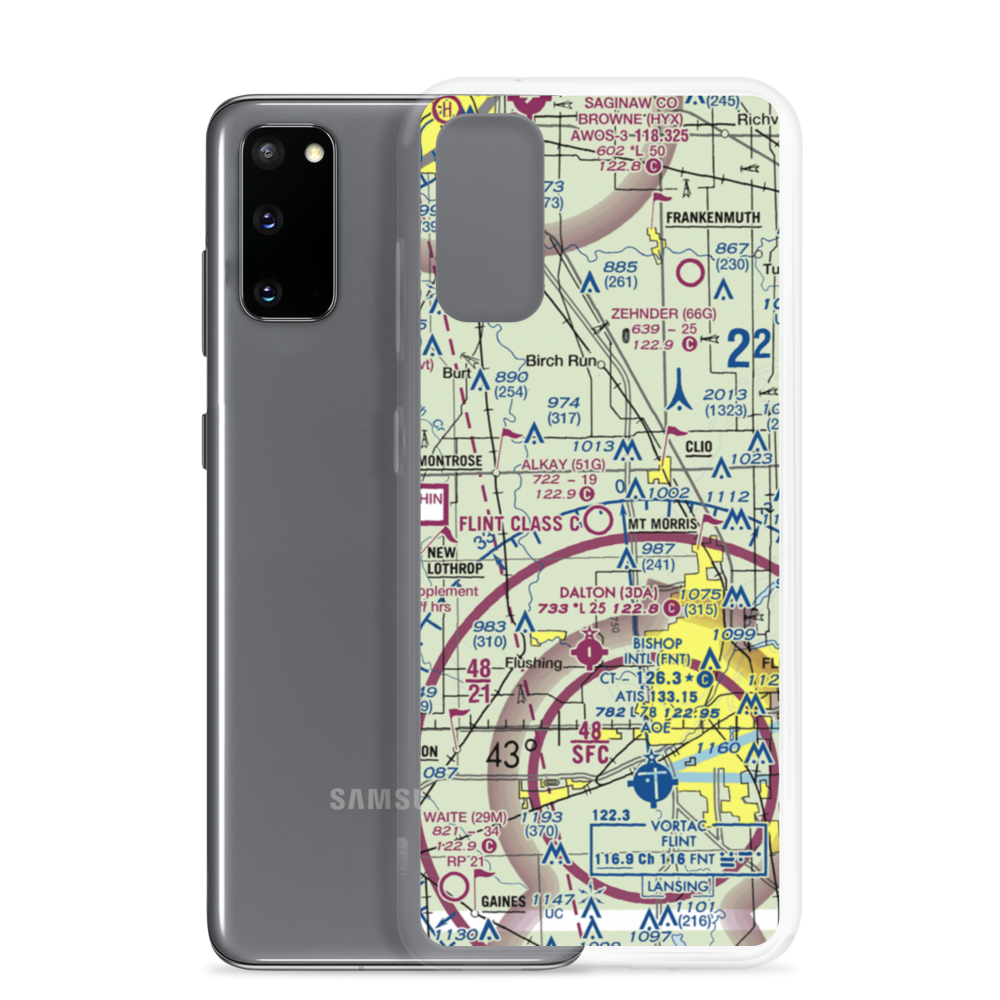 Cagney Airport (51G) VFR Sectional Samsung Case Samsung Galaxy S20 model shown