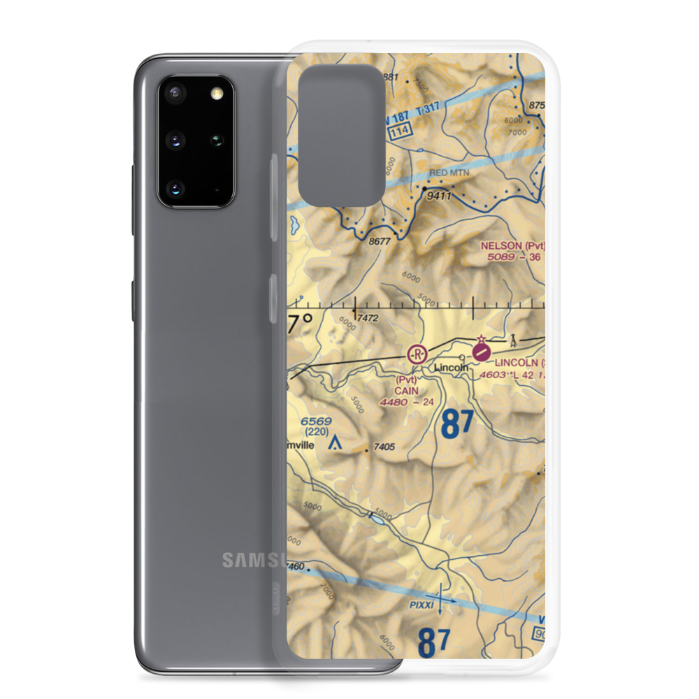Cain Ranch Airport (28MT) VFR Sectional Samsung Case Samsung Galaxy S20 Plus model shown