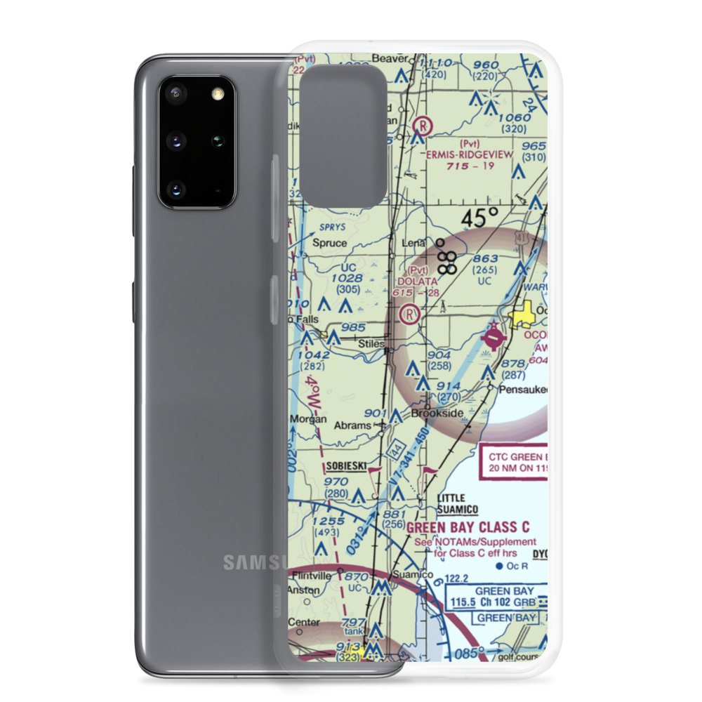 Cain's Field (WS72) VFR Sectional Samsung Case Samsung Galaxy S20 Plus model shown