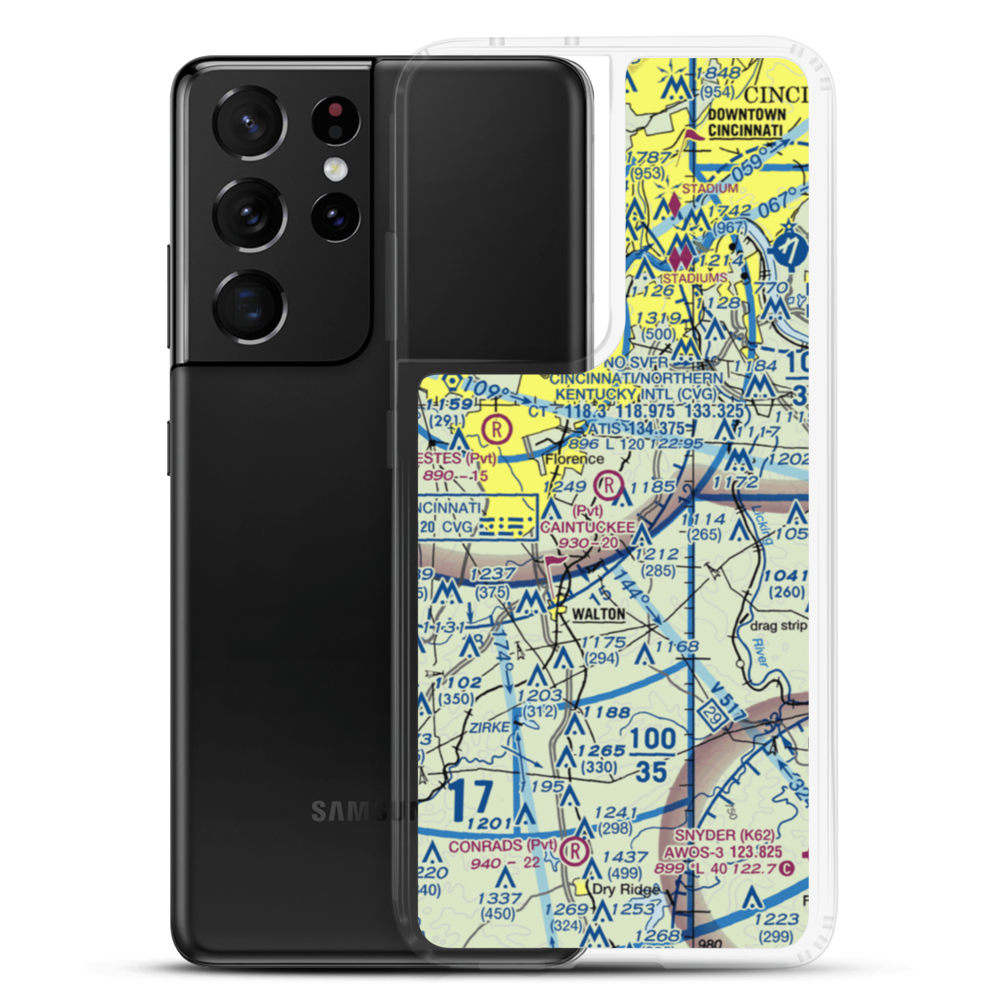 Caintuckee Airport (8KY6) VFR Sectional Samsung Case Samsung Galaxy S21 Ultra model shown