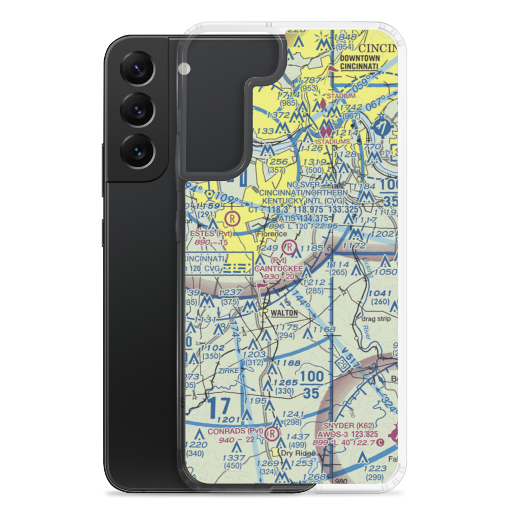 Caintuckee Airport (8KY6) VFR Sectional Samsung Case Samsung Galaxy S22 Plus model shown