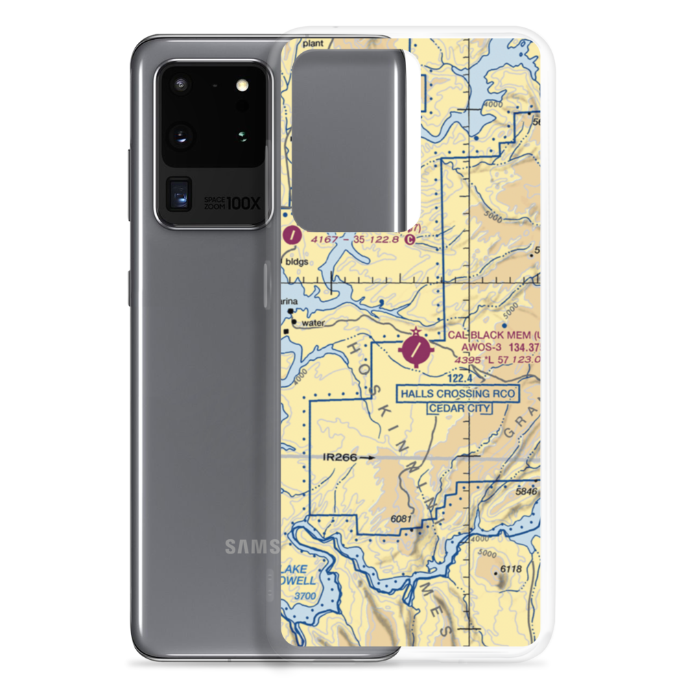 Cal Black Memorial Airport (U96) VFR Sectional Samsung Case Samsung Galaxy S20 Ultra model shown