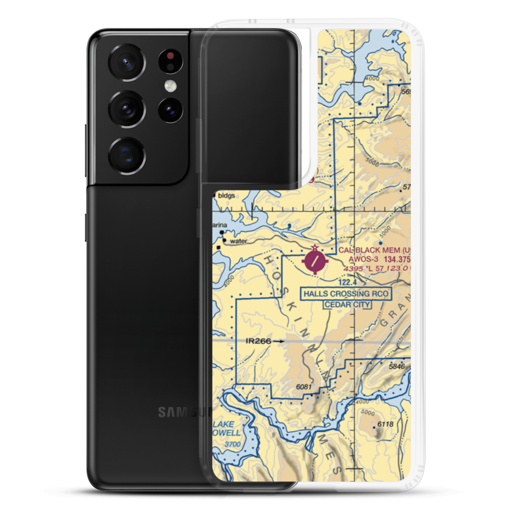 Cal Black Memorial Airport (U96) VFR Sectional Samsung Case Samsung Galaxy S21 Ultra model shown