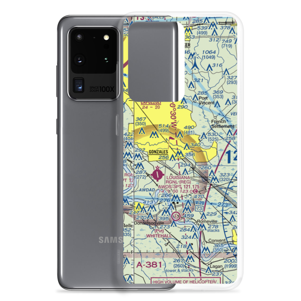 Cal Mire Field (1LS0) VFR Sectional Samsung Case Samsung Galaxy S20 Ultra model shown