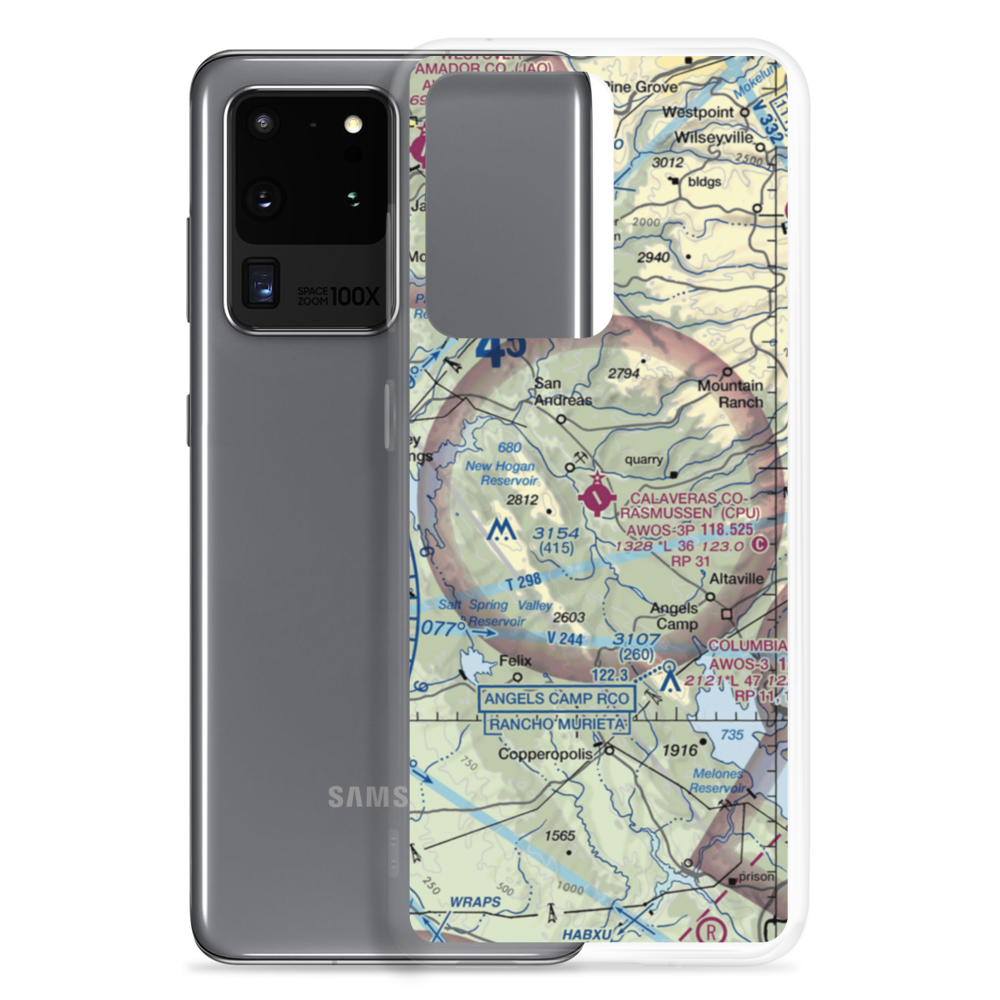 Calaveras Co Maury Rasmussen Field (CPU) VFR Sectional Samsung Case Samsung Galaxy S20 Ultra model shown