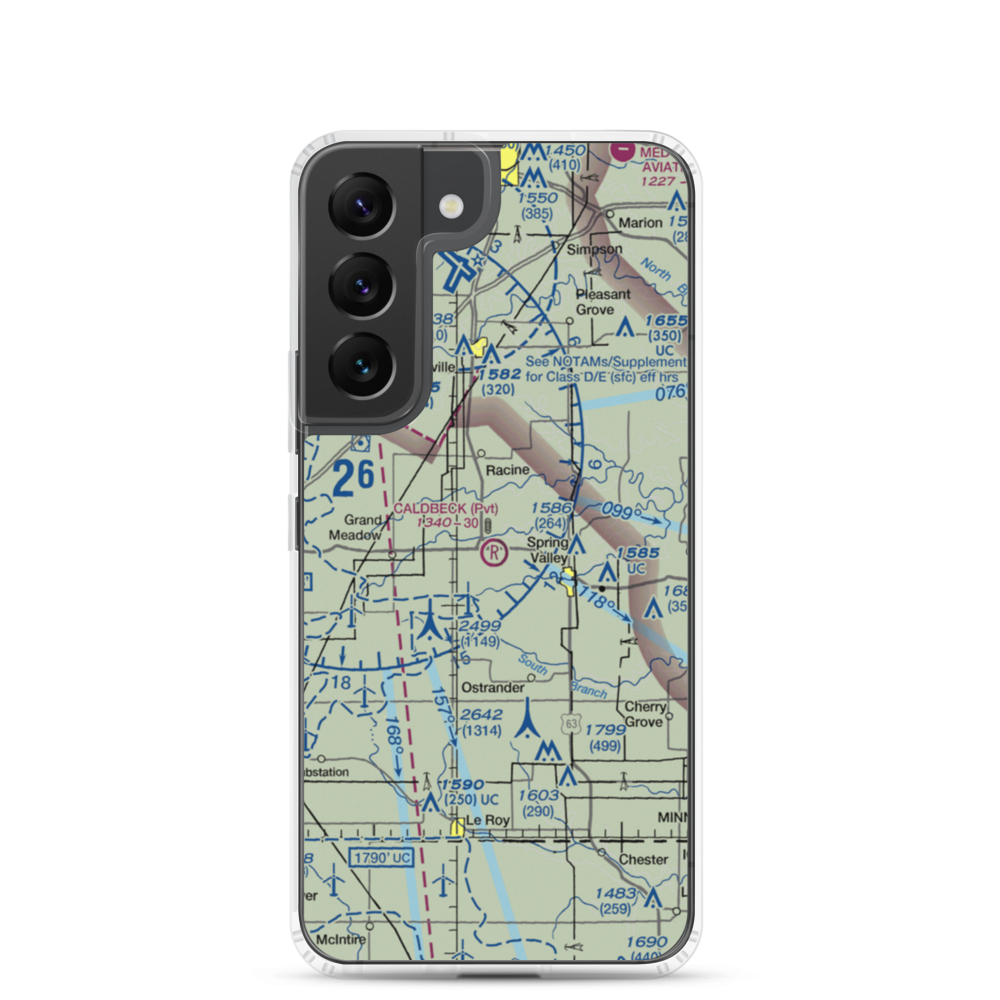 Caldbeck Field (7MN3) VFR Sectional Samsung Case Samsung Galaxy S22 model shown