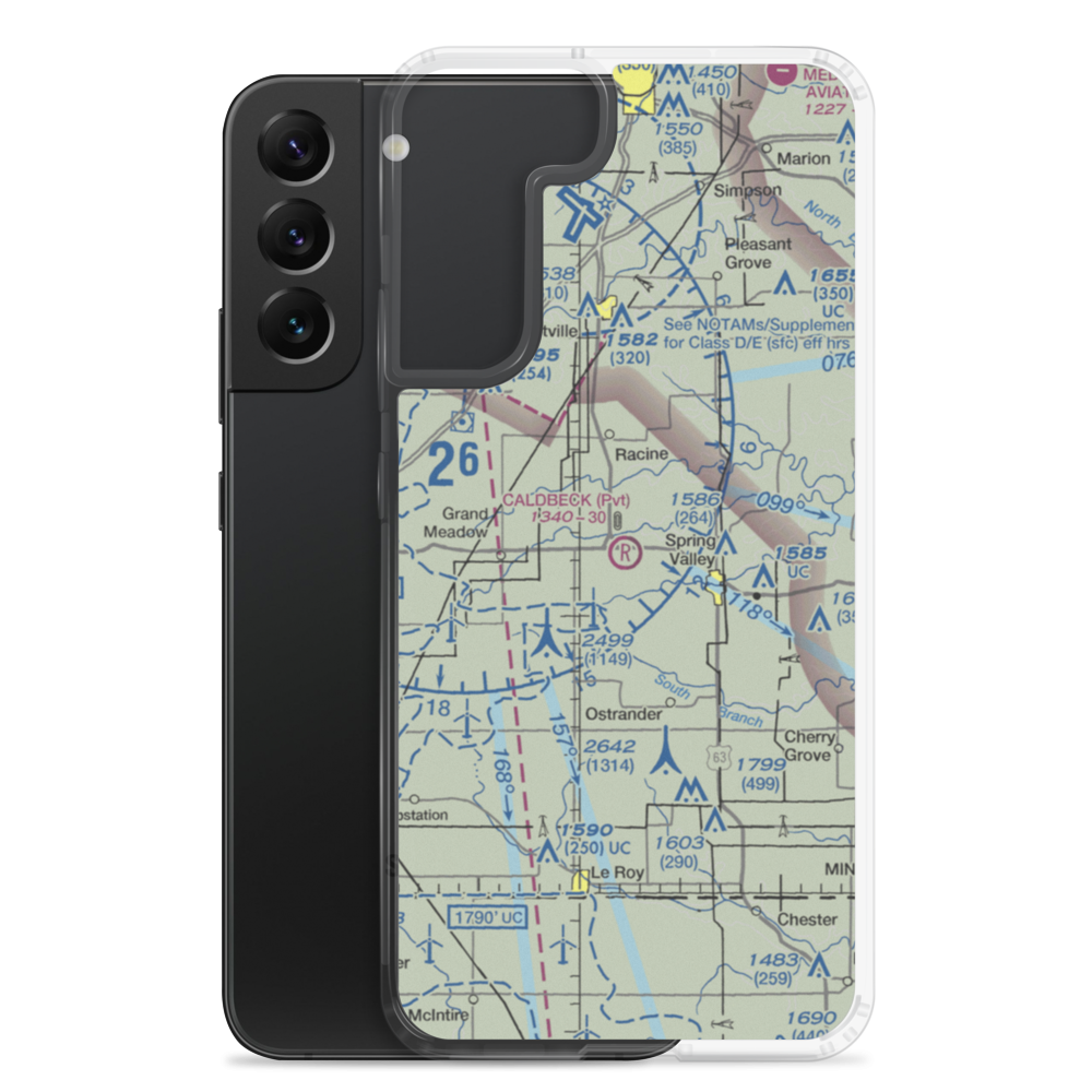 Caldbeck Field (7MN3) VFR Sectional Samsung Case Samsung Galaxy S22 Plus model shown