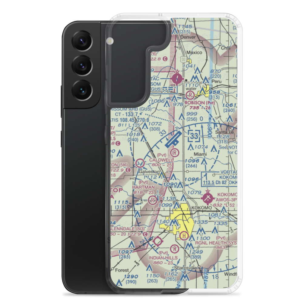 Caldwell Field (54II) VFR Sectional Samsung Case Samsung Galaxy S22 Plus model shown