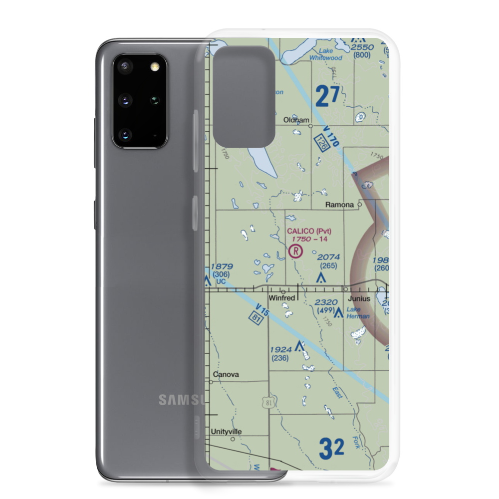 Calico Field (SD03) VFR Sectional Samsung Case Samsung Galaxy S20 Plus model shown