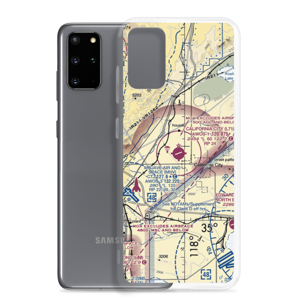 California City Municipal Airport (L71) VFR Sectional Samsung Case Samsung Galaxy S20 Plus model shown
