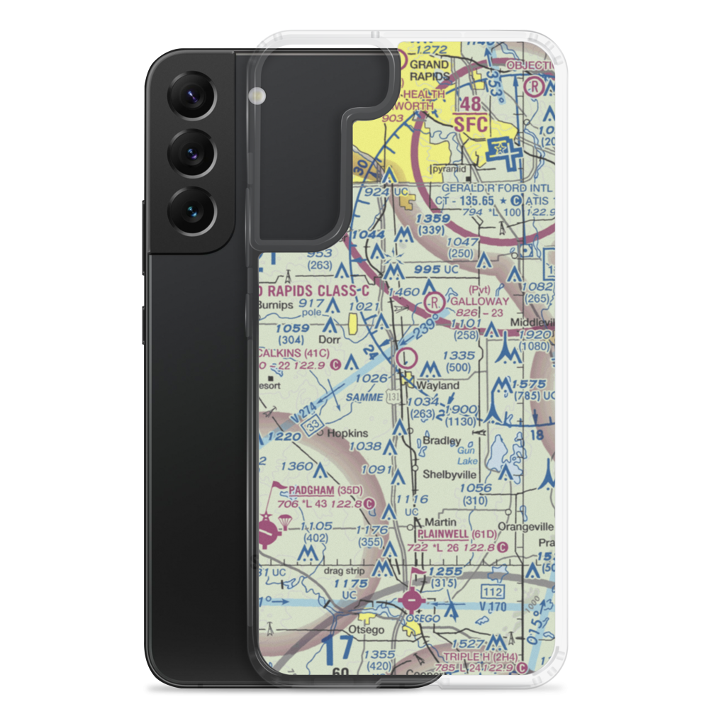 Calkins Field (41C) VFR Sectional Samsung Case Samsung Galaxy S22 Plus model shown