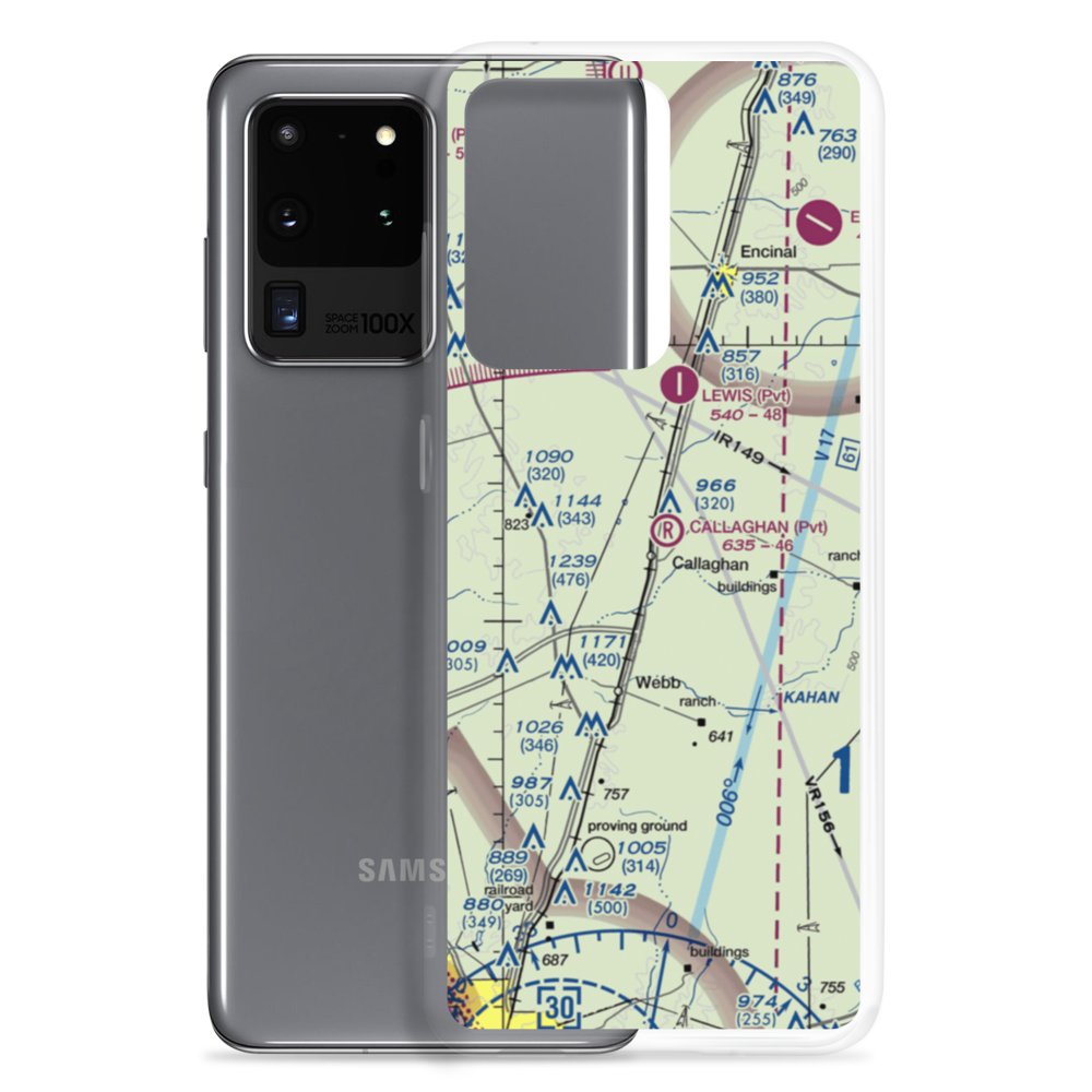 Callaghan Ranch Airport (90TX) VFR Sectional Samsung Case Samsung Galaxy S20 Ultra model shown
