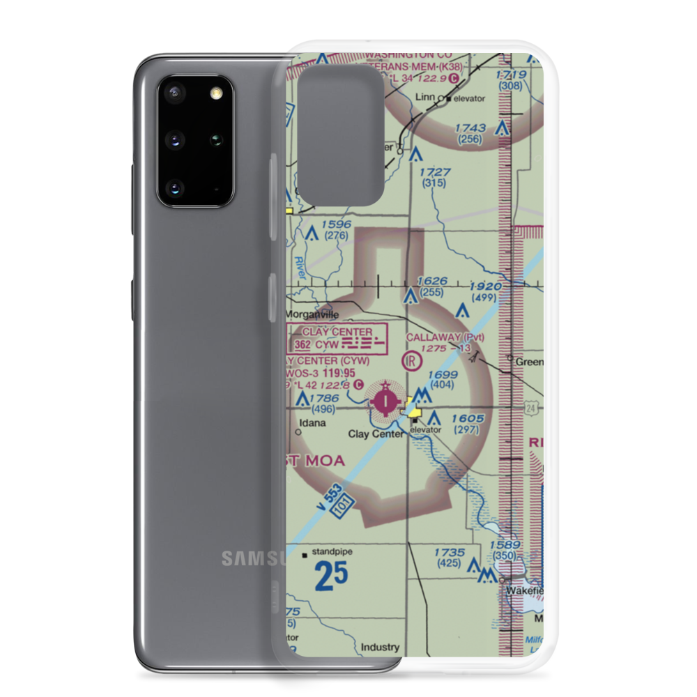 Callaway Airpark (SN33) VFR Sectional Samsung Case Samsung Galaxy S20 Plus model shown