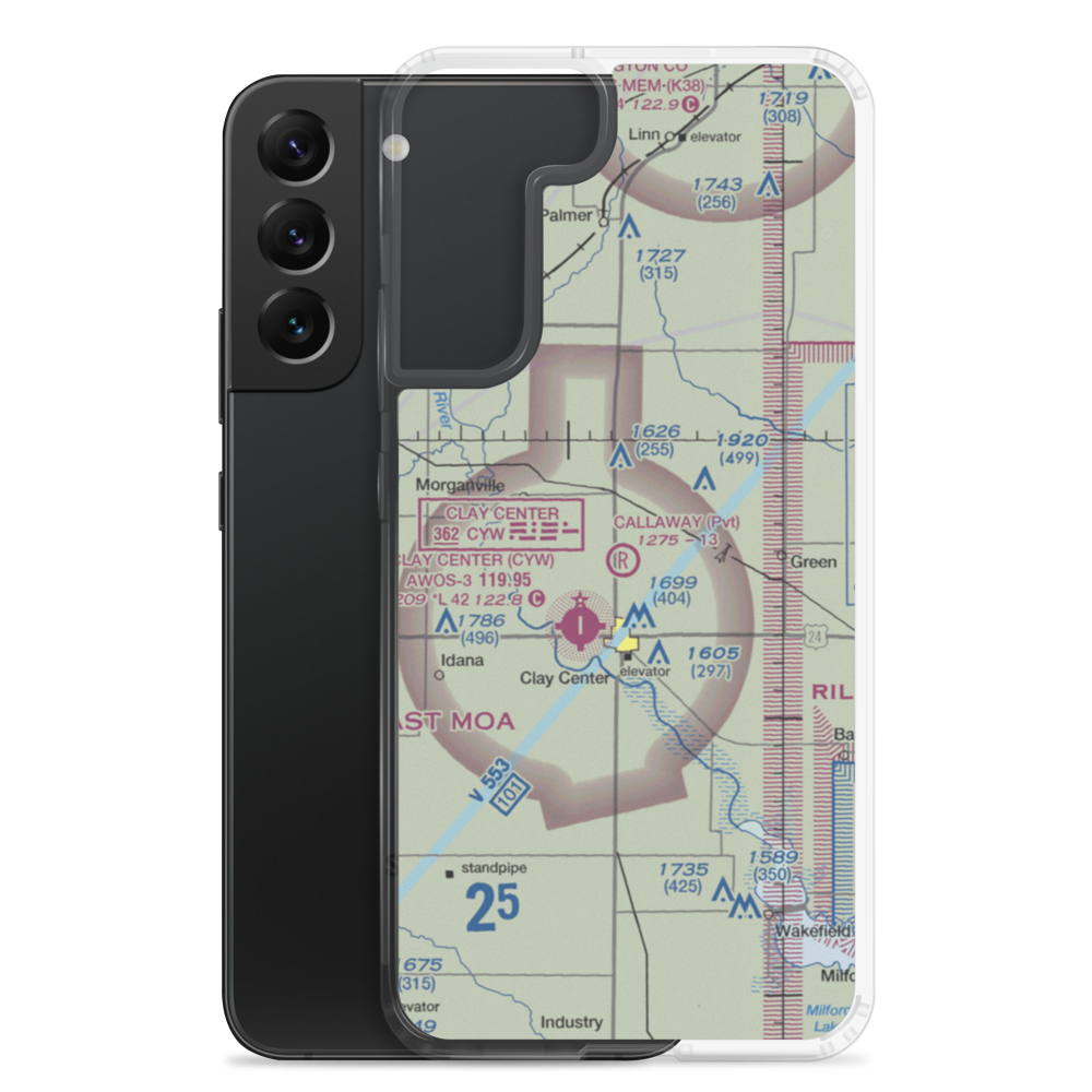 Callaway Airpark (SN33) VFR Sectional Samsung Case Samsung Galaxy S22 Plus model shown