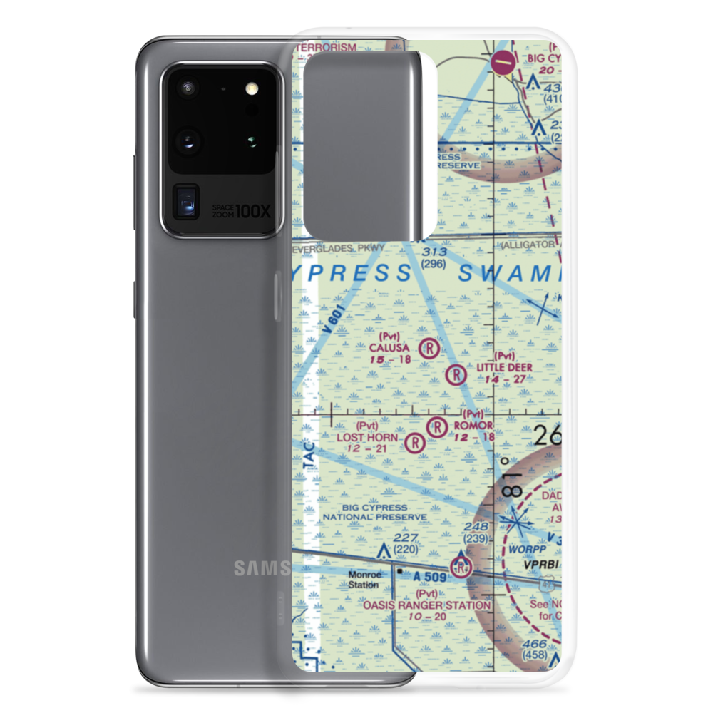Calusa Ranch Airport (FL77) VFR Sectional Samsung Case Samsung Galaxy S20 Ultra model shown