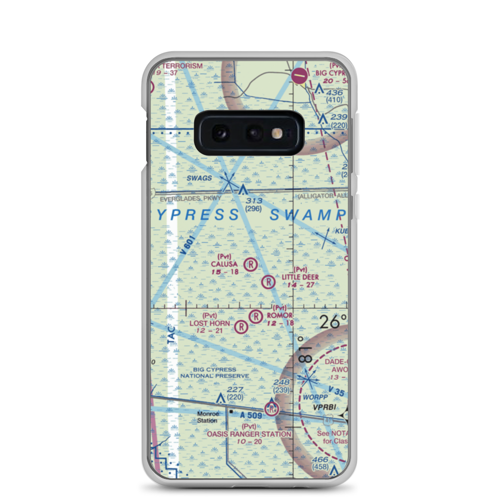 Calusa Ranch Airport (FL77) VFR Sectional Samsung Case Samsung Galaxy S10e model shown