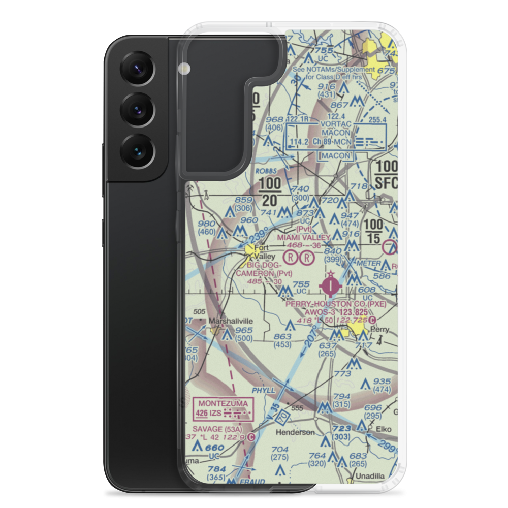 Cameron Field (GA81) VFR Sectional Samsung Case Samsung Galaxy S22 Plus model shown