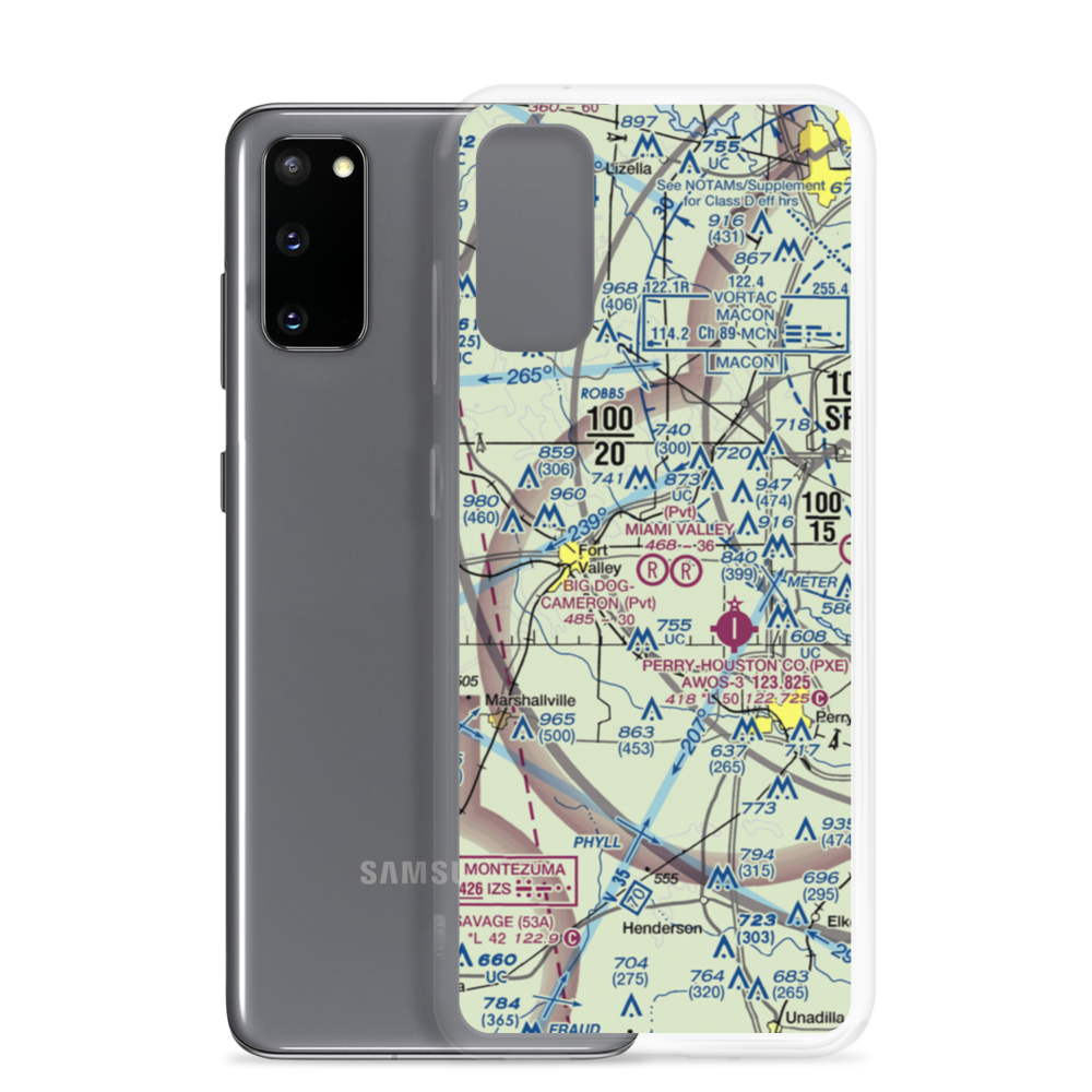 Cameron Field (GA81) VFR Sectional Samsung Case Samsung Galaxy S20 model shown