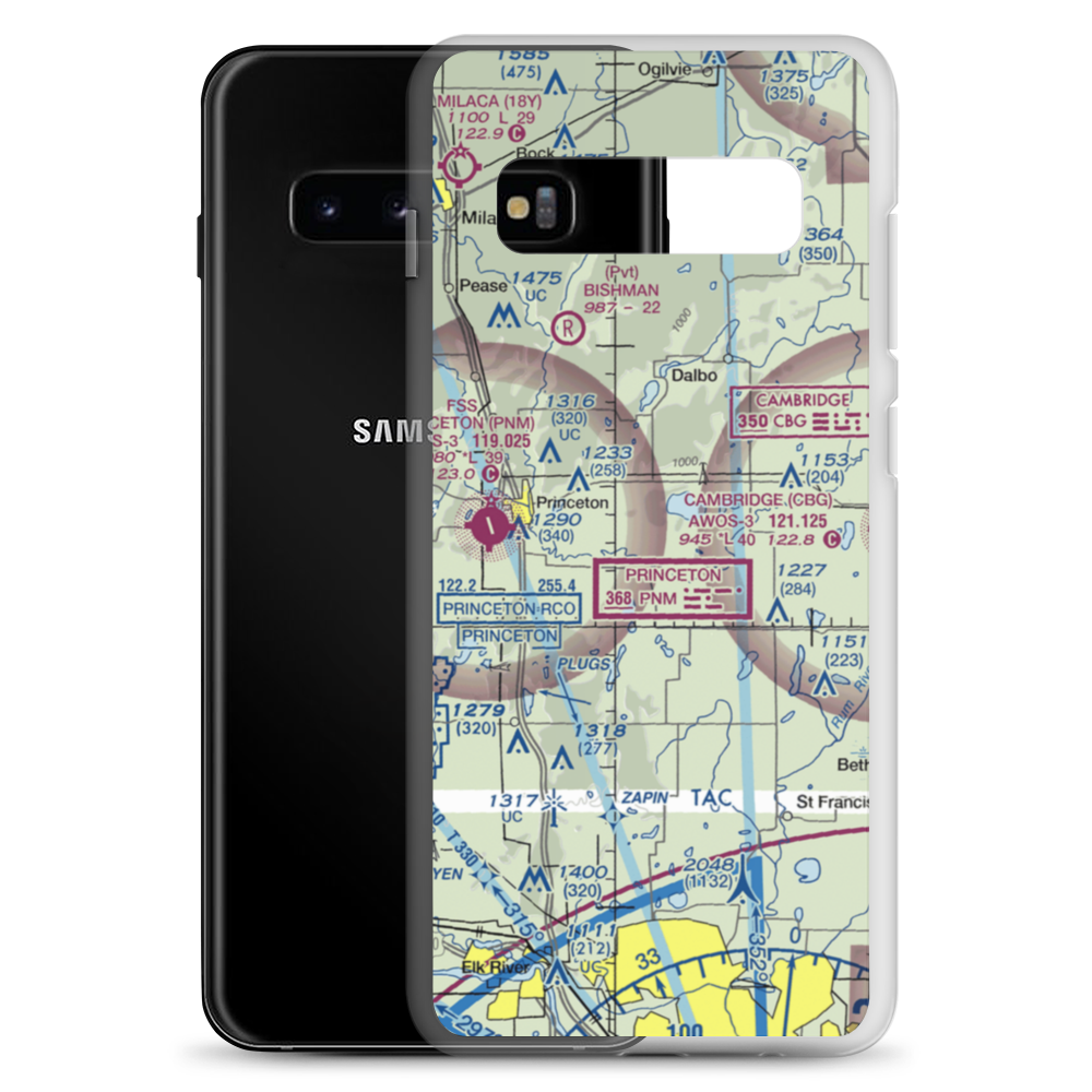 Cameron's Airport (MN47) VFR Sectional Samsung Case Samsung Galaxy S10+ model shown