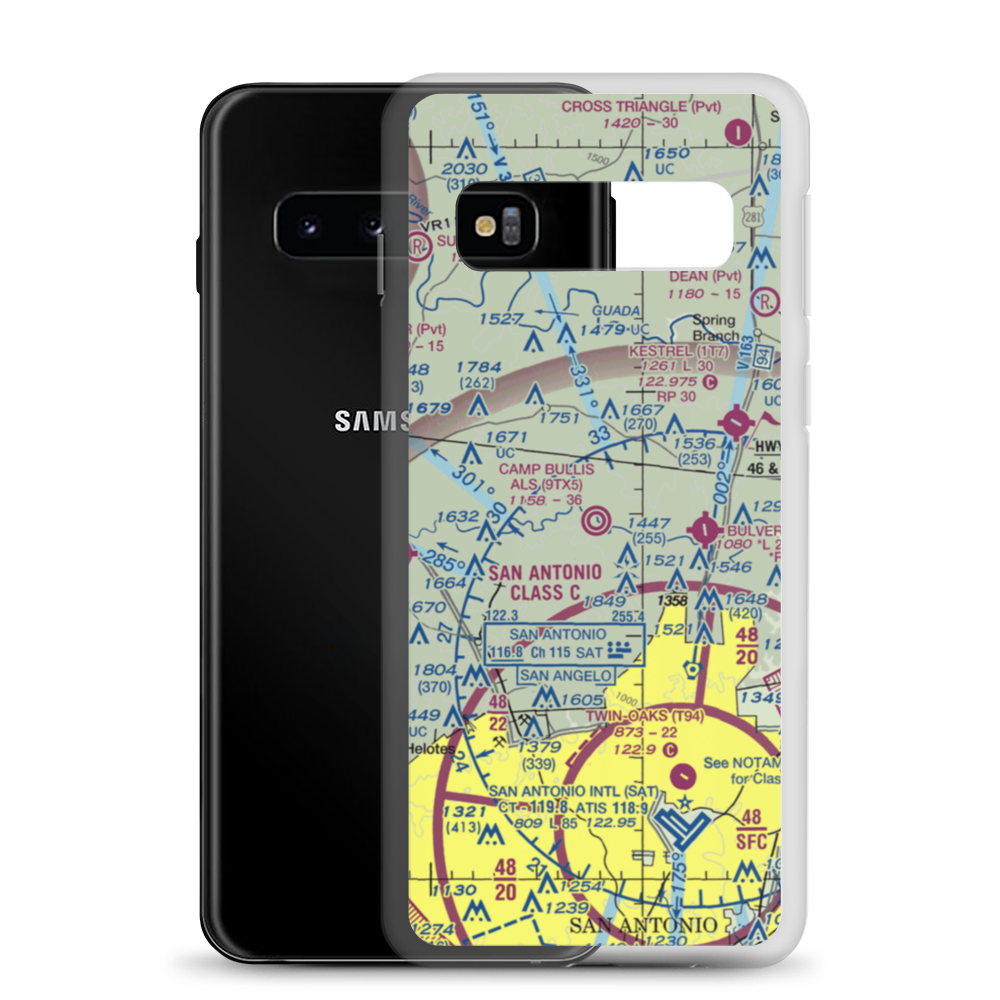 Camp Bullis Als (Cals) Airport (9TX5) VFR Sectional Samsung Case Samsung Galaxy S10 model shown