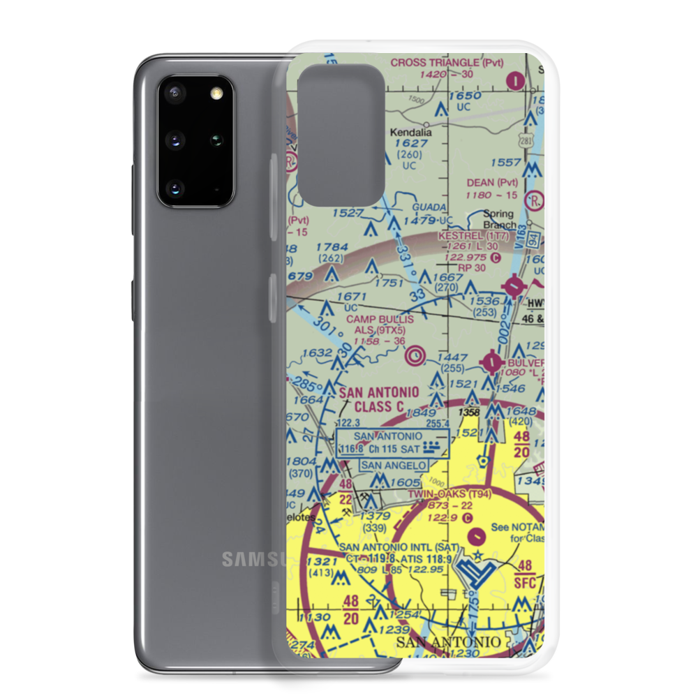 Camp Bullis Als (Cals) Airport (9TX5) VFR Sectional Samsung Case Samsung Galaxy S20 Plus model shown