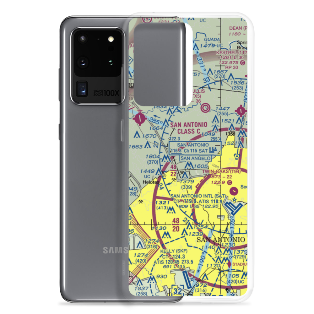 Camp Bullis Heliport (9R7) VFR Sectional Samsung Case Samsung Galaxy S20 Ultra model shown