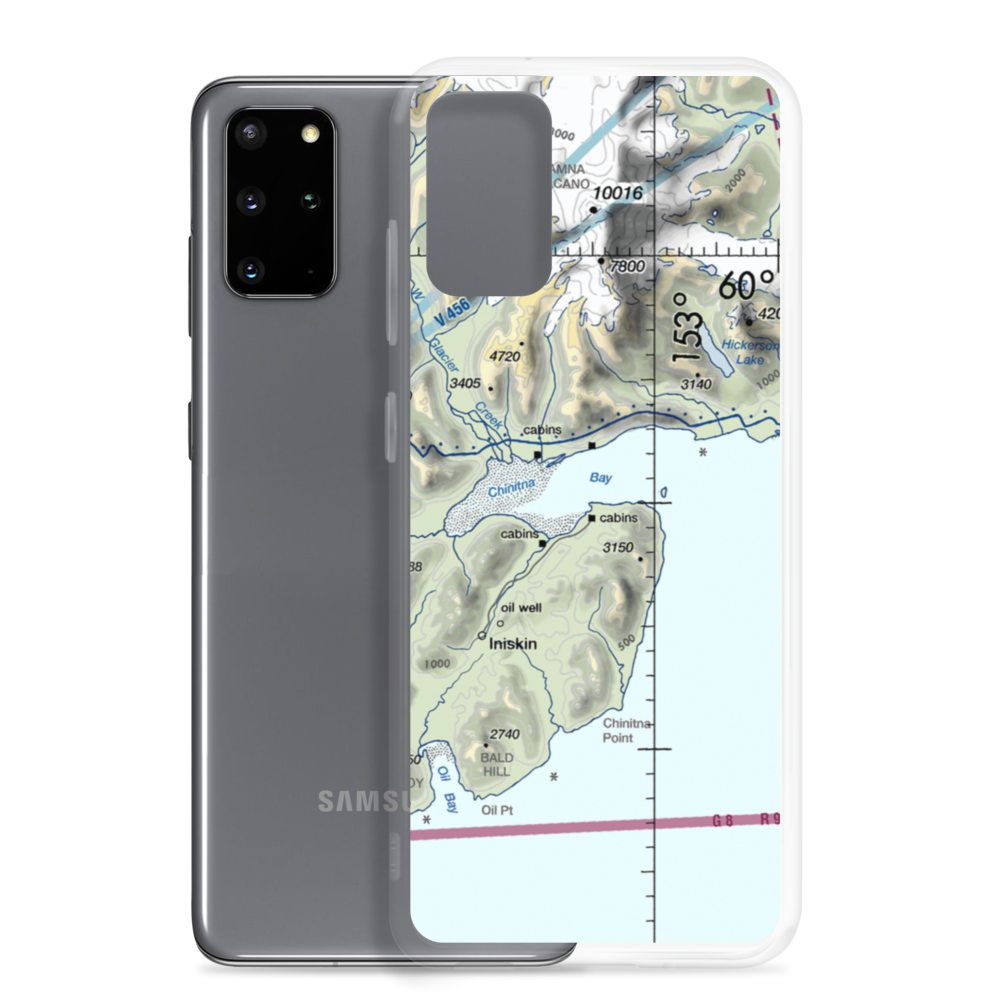 Camp Point Airport (AK18) VFR Sectional Samsung Case Samsung Galaxy S20 Plus model shown