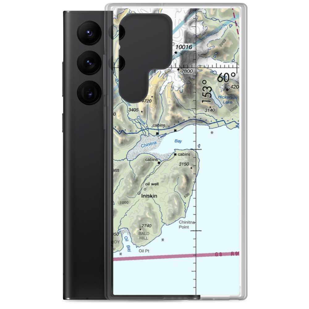 Camp Point Airport (AK18) VFR Sectional Samsung Case Samsung Galaxy S22 Ultra model shown