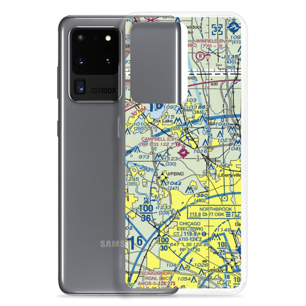 Campbell Airport (C81) VFR Sectional Samsung Case Samsung Galaxy S20 Ultra model shown