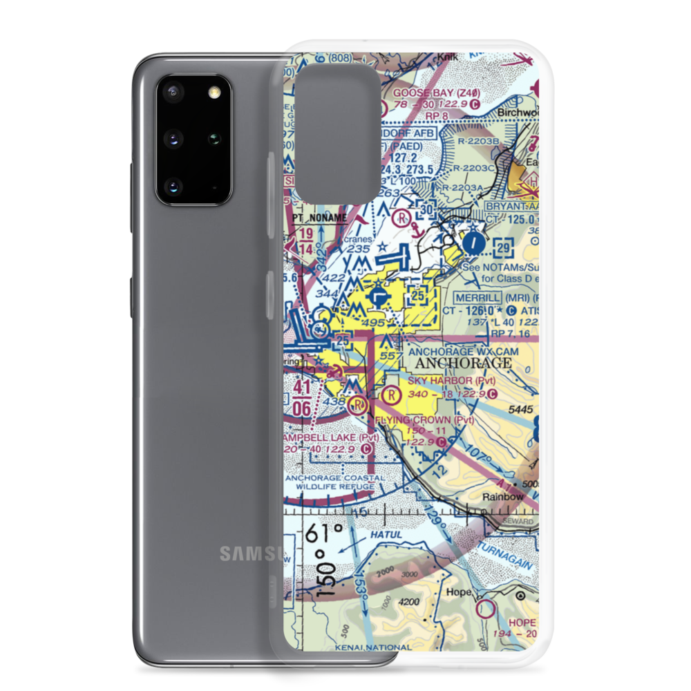 Campbell Airstrip (CSR) VFR Sectional Samsung Case Samsung Galaxy S20 Plus model shown
