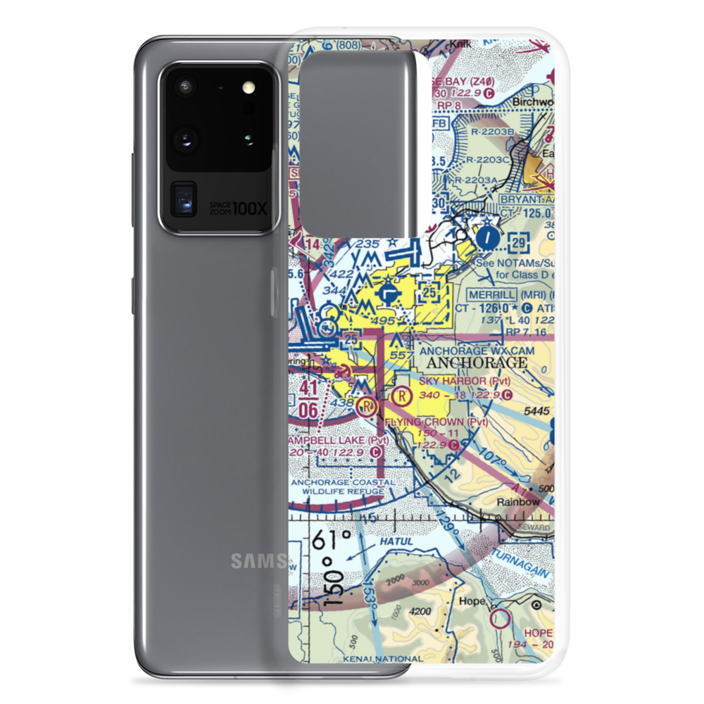 Campbell Airstrip (CSR) VFR Sectional Samsung Case Samsung Galaxy S20 Ultra model shown