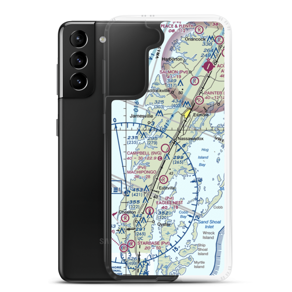 Campbell Field (9VG) VFR Sectional Samsung Case Samsung Galaxy S21 Plus model shown