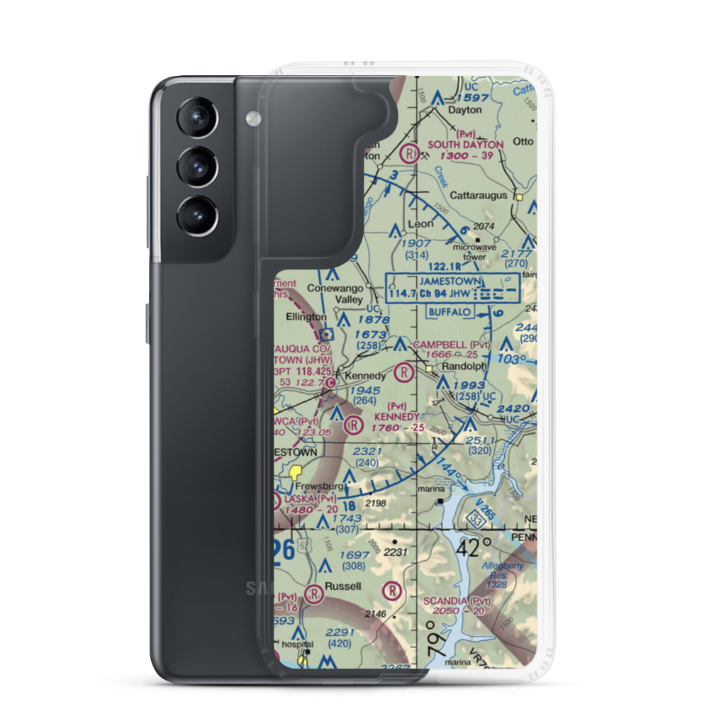 Campbell Field (D85) VFR Sectional Samsung Case Samsung Galaxy S21 model shown