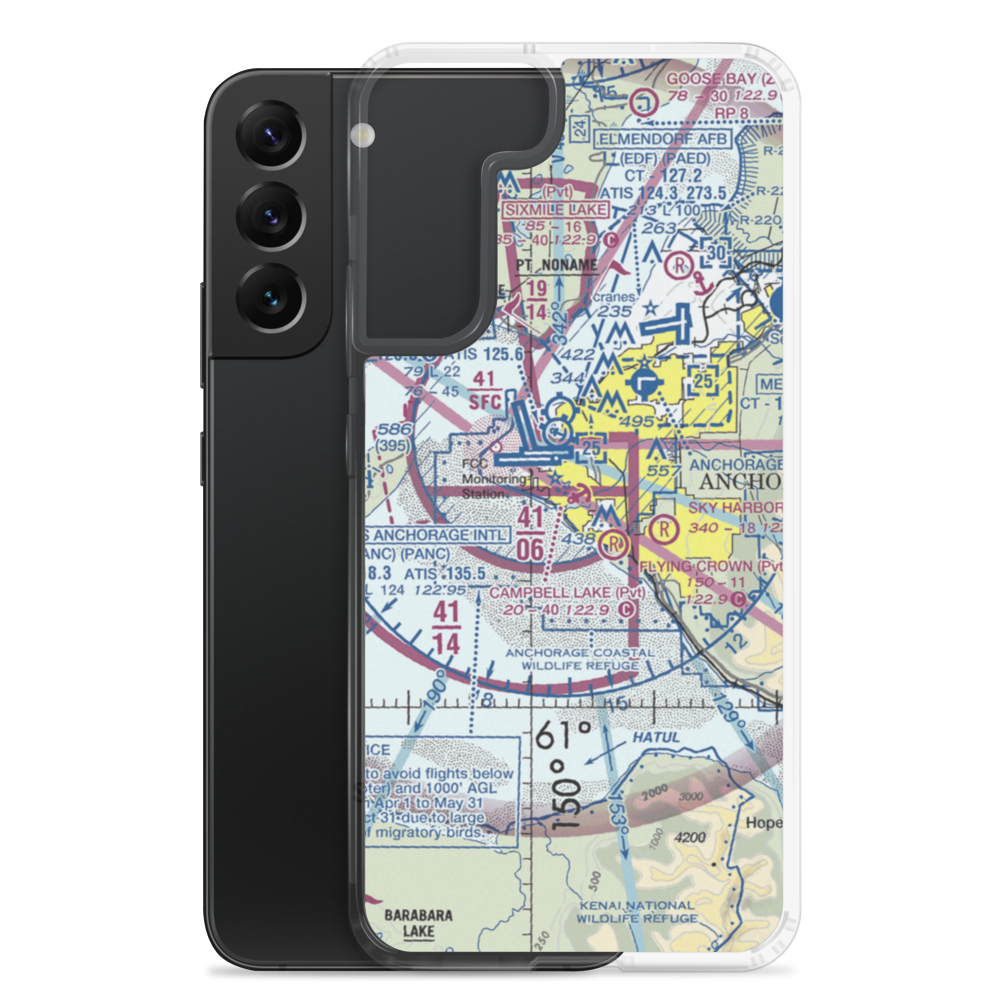 Campbell Lake Seaplane Base (3C3) VFR Sectional Samsung Case Samsung Galaxy S22 Plus model shown