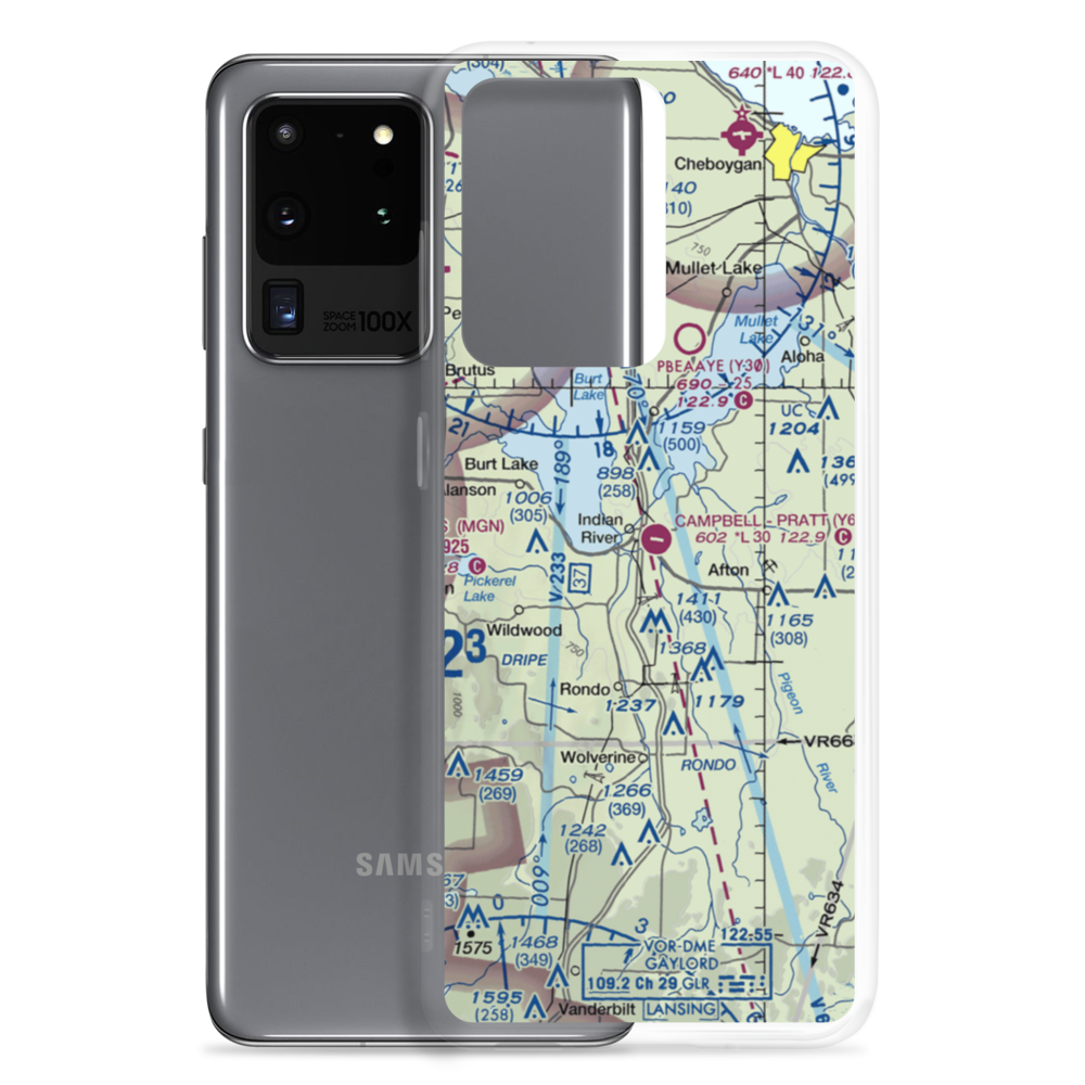 Campbell-Pratt Airport (Y65) VFR Sectional Samsung Case Samsung Galaxy S20 Ultra model shown