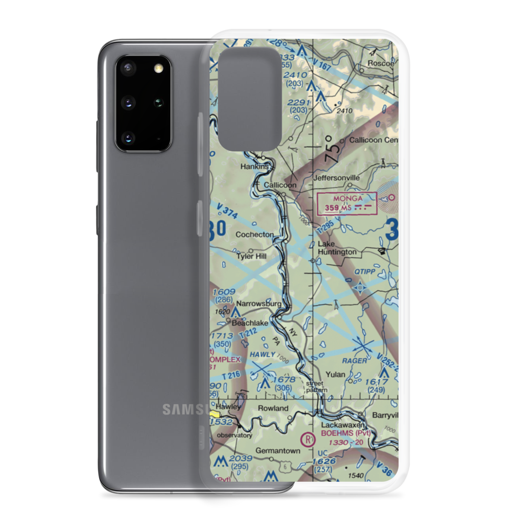 Campis Airport (7NY0) VFR Sectional Samsung Case Samsung Galaxy S20 Plus model shown