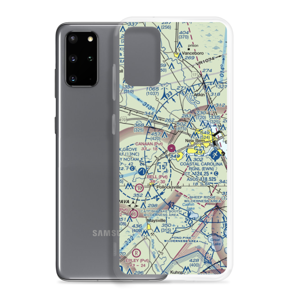 Canaan Air Base (NC20) VFR Sectional Samsung Case Samsung Galaxy S20 Plus model shown