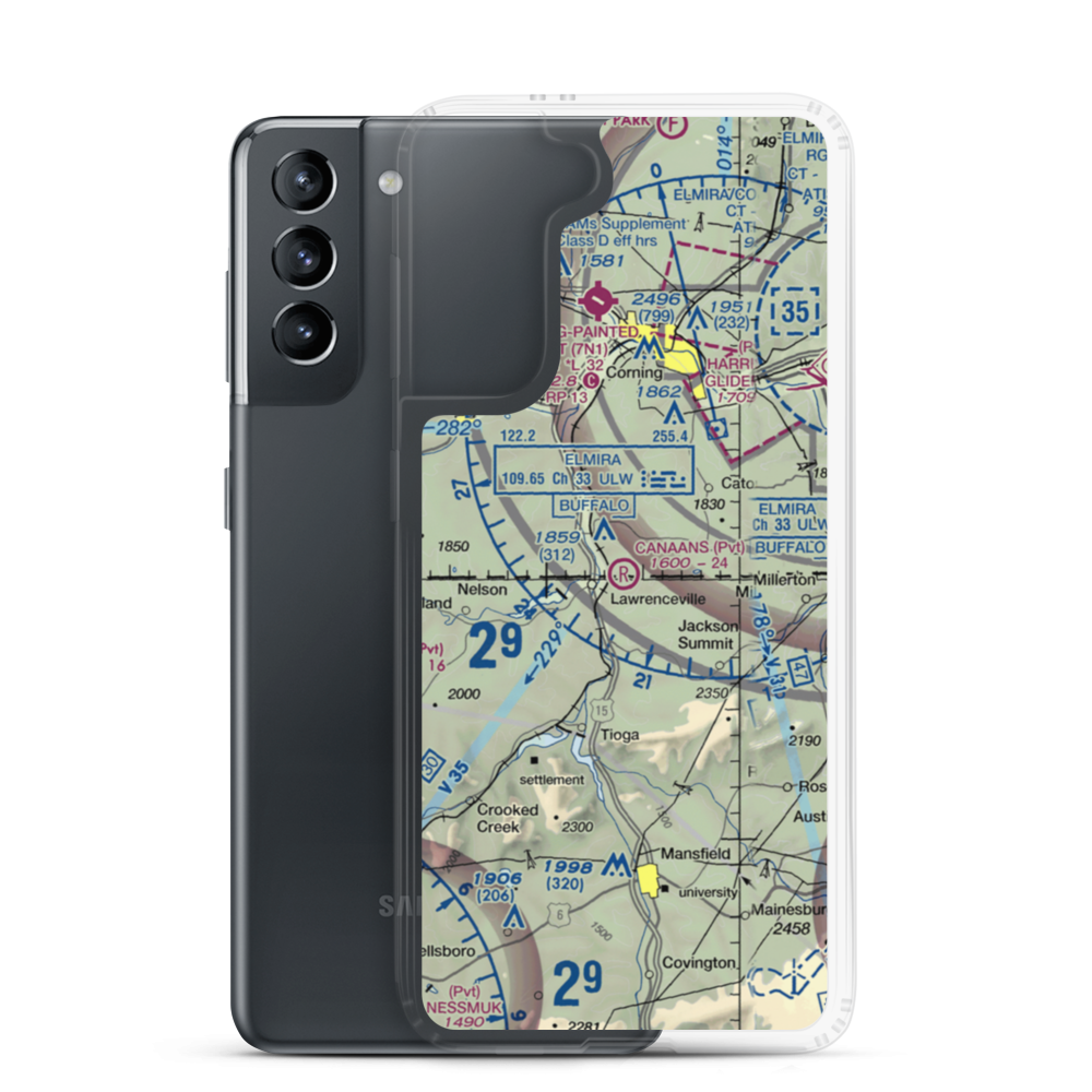 Canaan's Field (PA17) VFR Sectional Samsung Case Samsung Galaxy S21 model shown