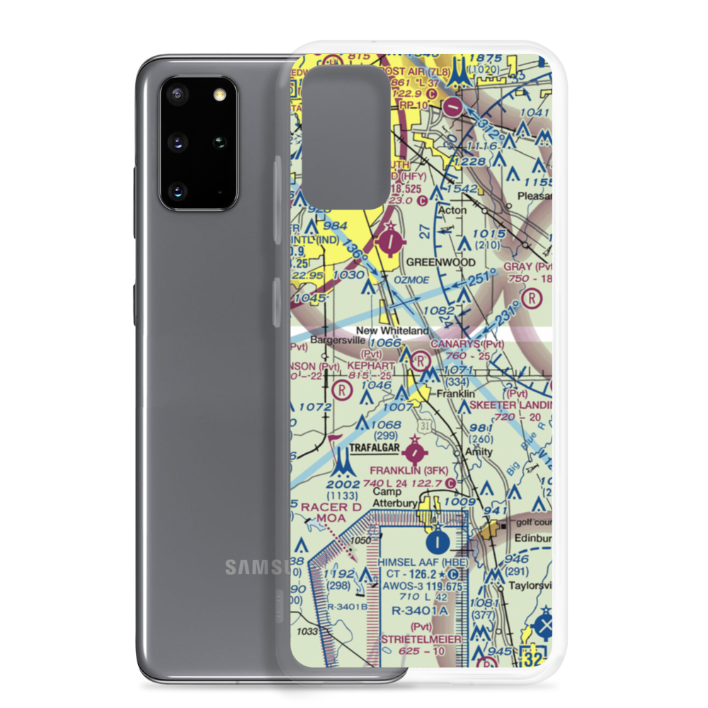 Canary's Airport (20IN) VFR Sectional Samsung Case Samsung Galaxy S20 Plus model shown