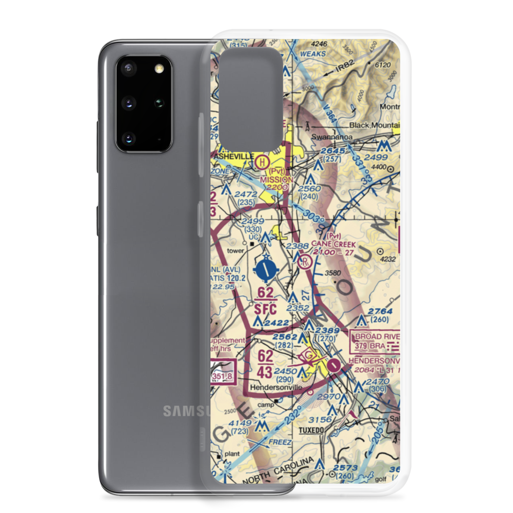 Cane Creek Airport (4NC6) VFR Sectional Samsung Case Samsung Galaxy S20 Plus model shown