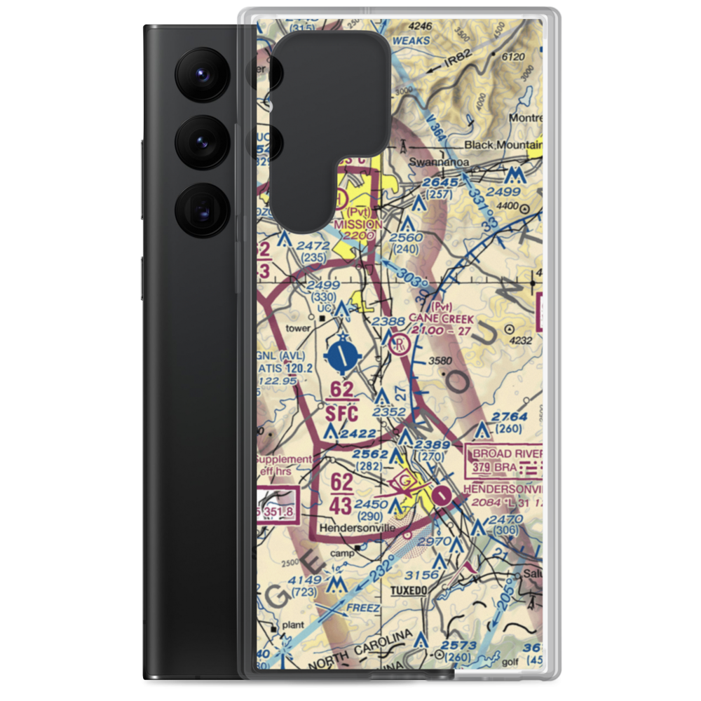 Cane Creek Airport (4NC6) VFR Sectional Samsung Case Samsung Galaxy S22 Ultra model shown