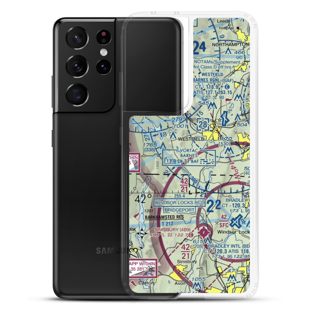 Cannizzaro Field (28MA) VFR Sectional Samsung Case Samsung Galaxy S21 Ultra model shown