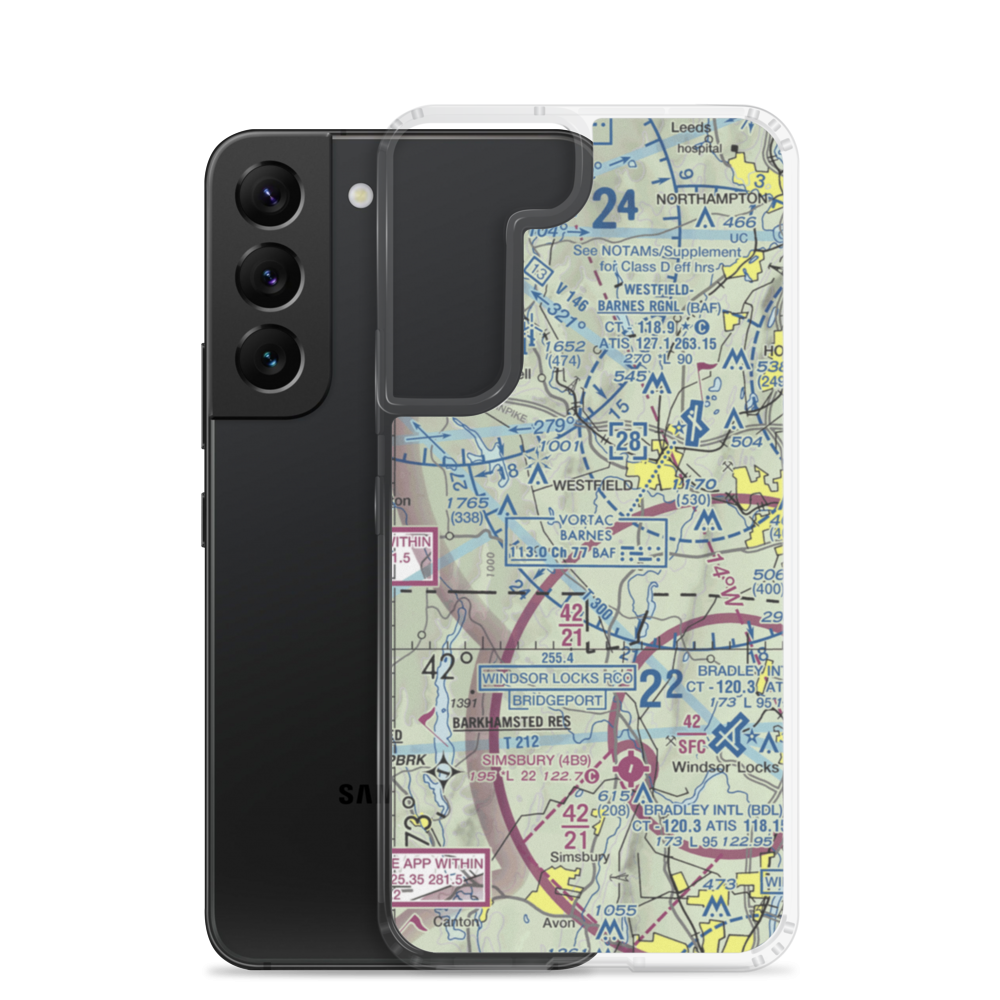 Cannizzaro Field (28MA) VFR Sectional Samsung Case Samsung Galaxy S22 model shown